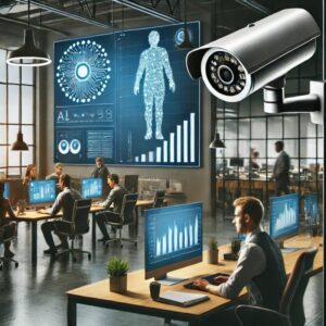 Manager RH consultant des données de performance issues d’un logiciel d’intelligence artificielle en entreprise